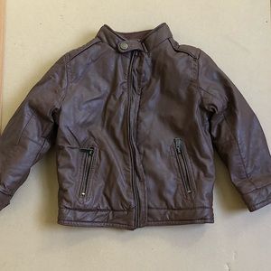 Zara Boys faux Leather Biker Jacket